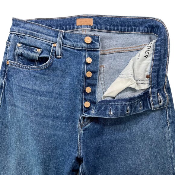 Mother The Tripper Ankle Fray Jeans in Nature Touch Base Size 27 - Picture 5 of 12